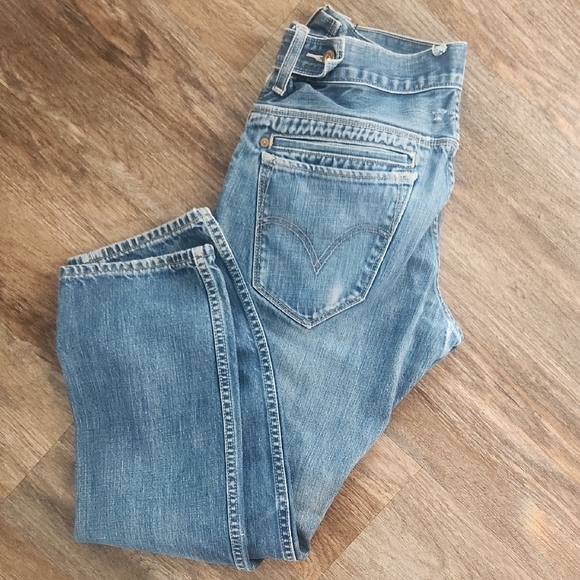 LEVIS Denim Skinny 511 2 Horse Brand 9 Pocket Jeans Mens 32 X 30 - Picture 7 of 8